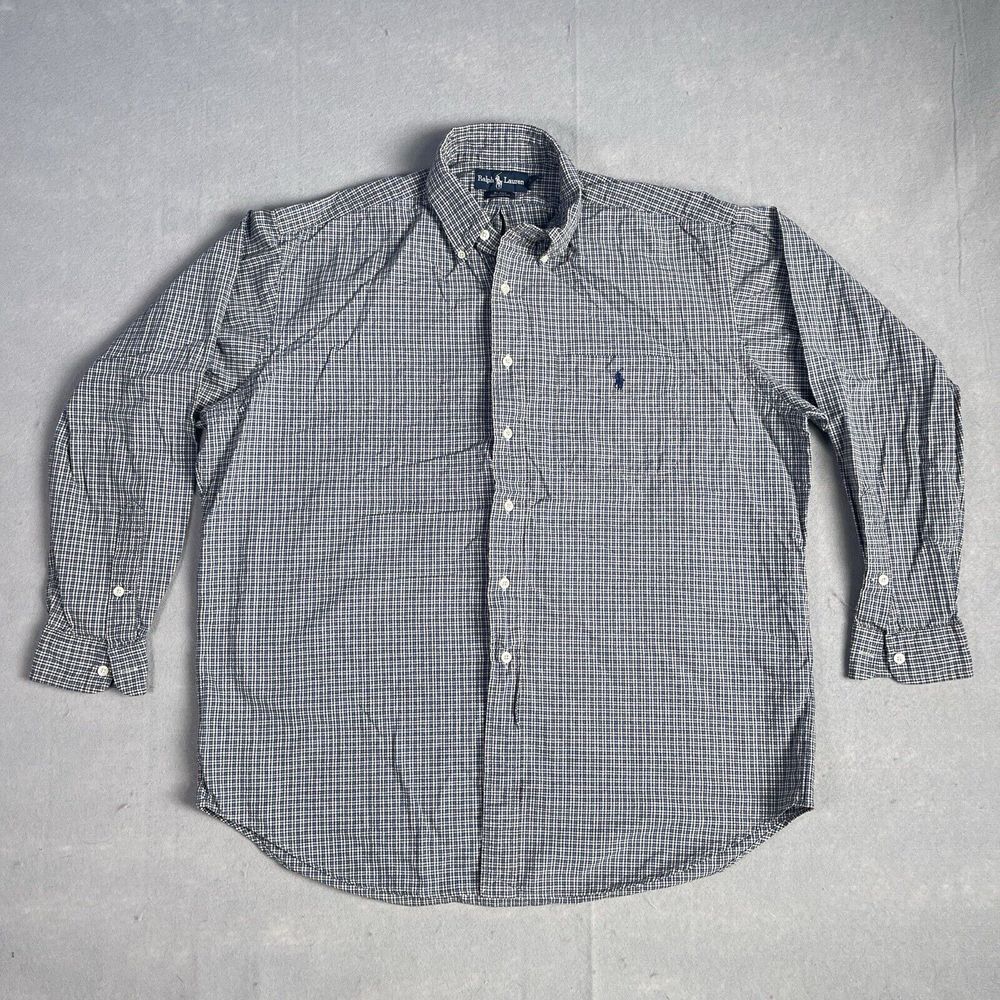 Ralph Lauren Blake Dress Shirt Men Large  Casual Office Career Flesh‎ Pony